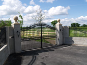 Gate 30 Large Automated Estate Gates and BFT  Underground Automation Moss, Doncaster, South Yorkshire