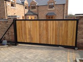 Gate T 12 Cantilever Sliding Hard Wood Automated Gate  Doncaster
