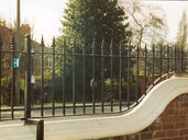 R3 Wall Top Railings on Crank Over Posts, Doncaster