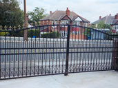 Gate 19 Decorative Automated Steel Gates Designed by the customer Rotherham, South Yorkshire