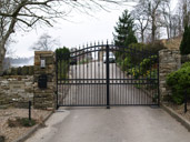 Gate 26 Distinct Arch top Wrought Iron Electric Gates with BFT Underground Automation Thurgoland, Barnsley